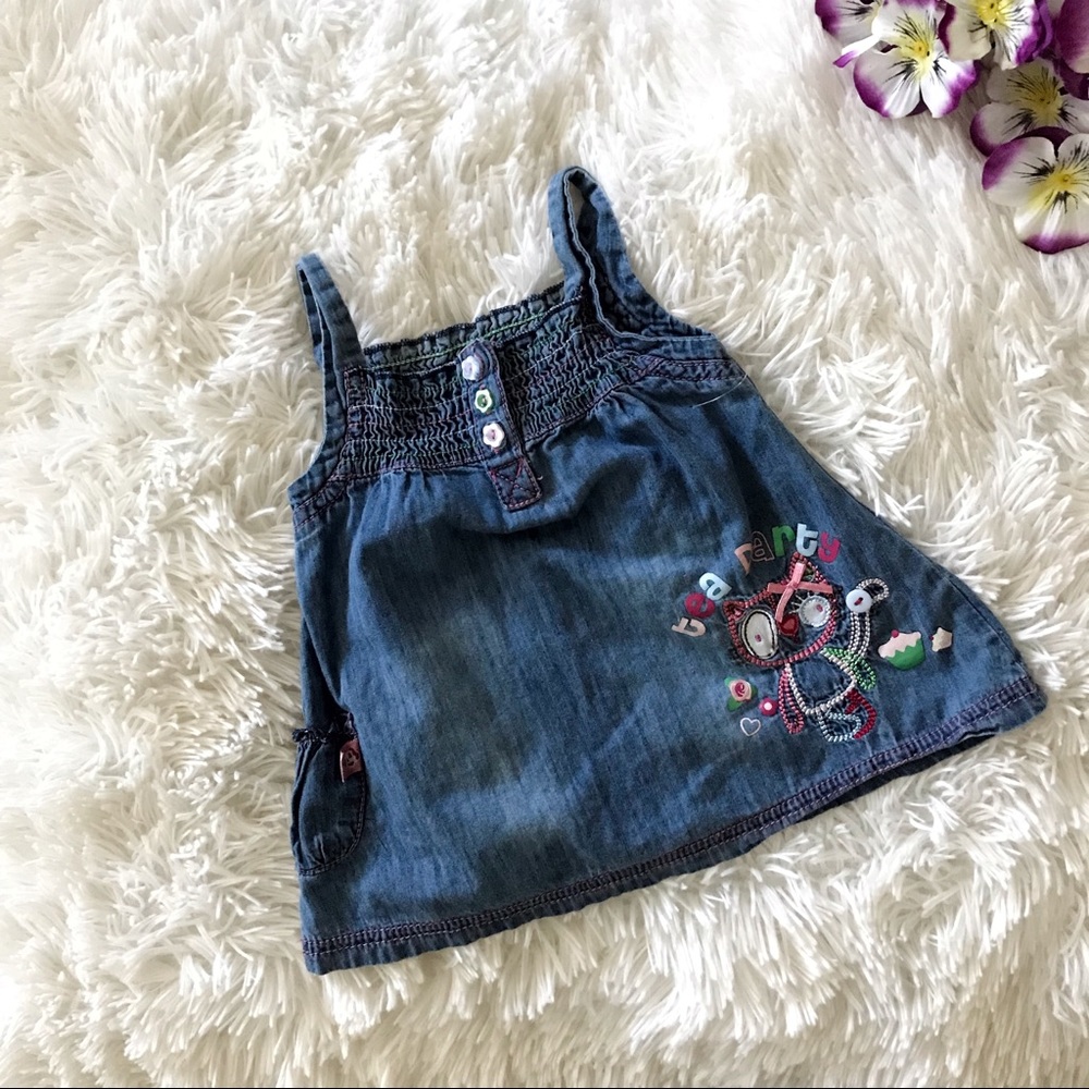🌸 Babaluno New Born Denim Dress 🌸
